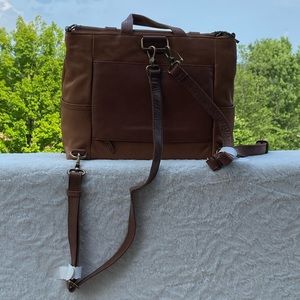the sak heritage leather convertible backpack